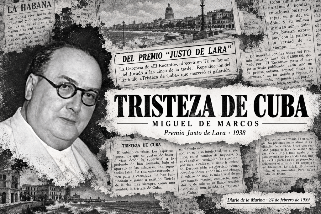 «Tristeza de Cuba», Miguel de Marcos*