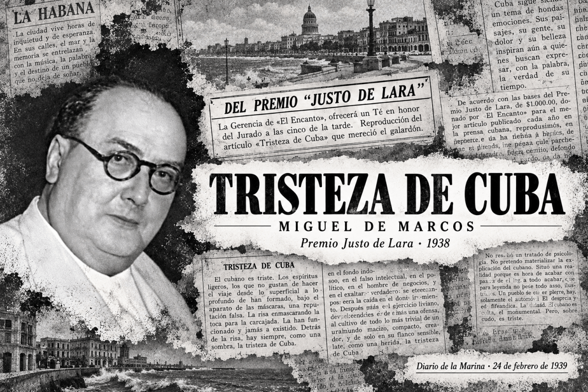 "Tristeza de Cuba", Miguel de Marcos*